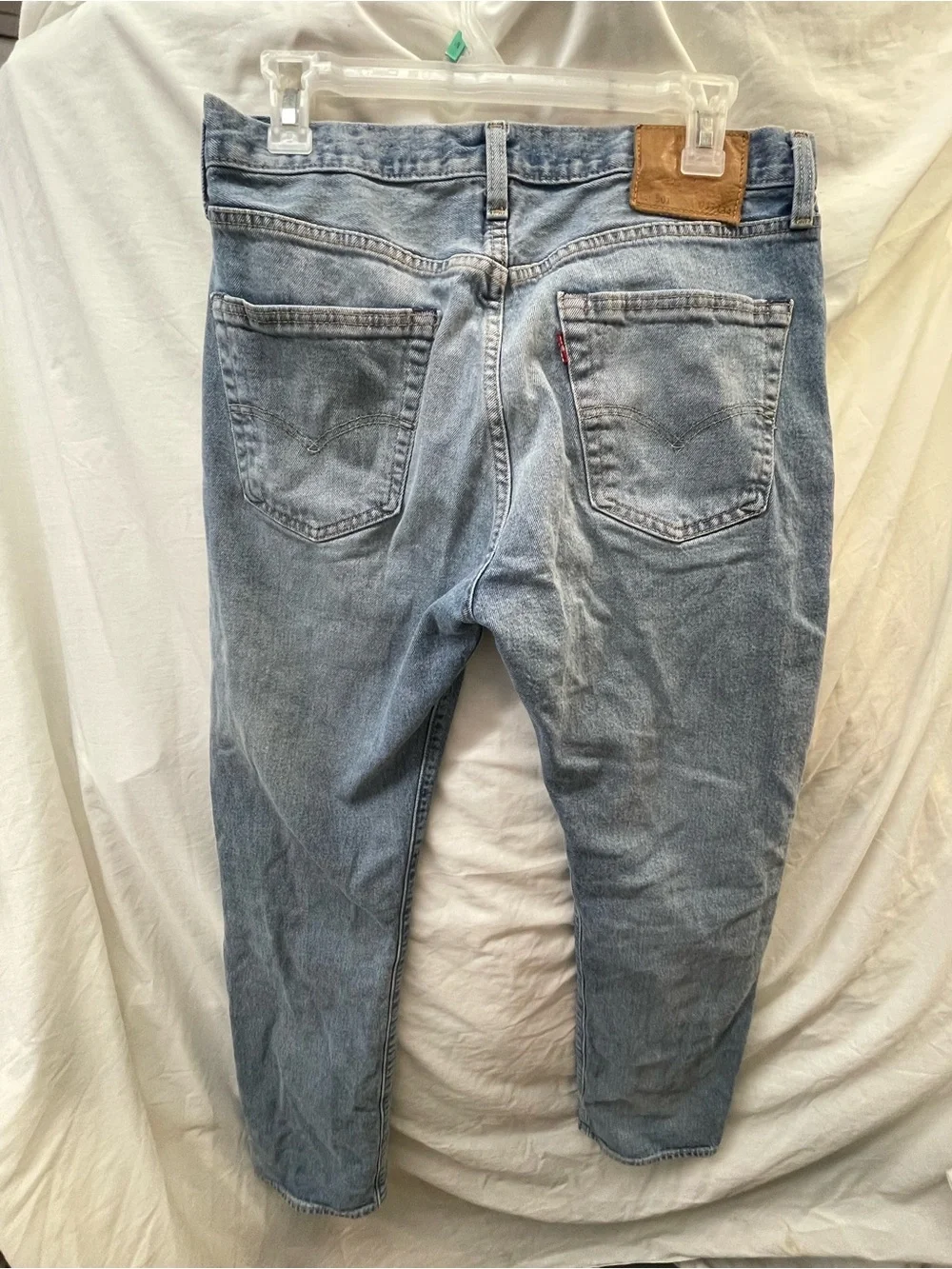 Big E 501 Levi’s vintage button fly jeans light blue men sz  33x34